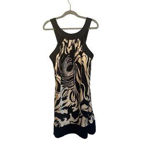 Badgley Mishka black ivory dress luxury whimsigoth lbd party holiday